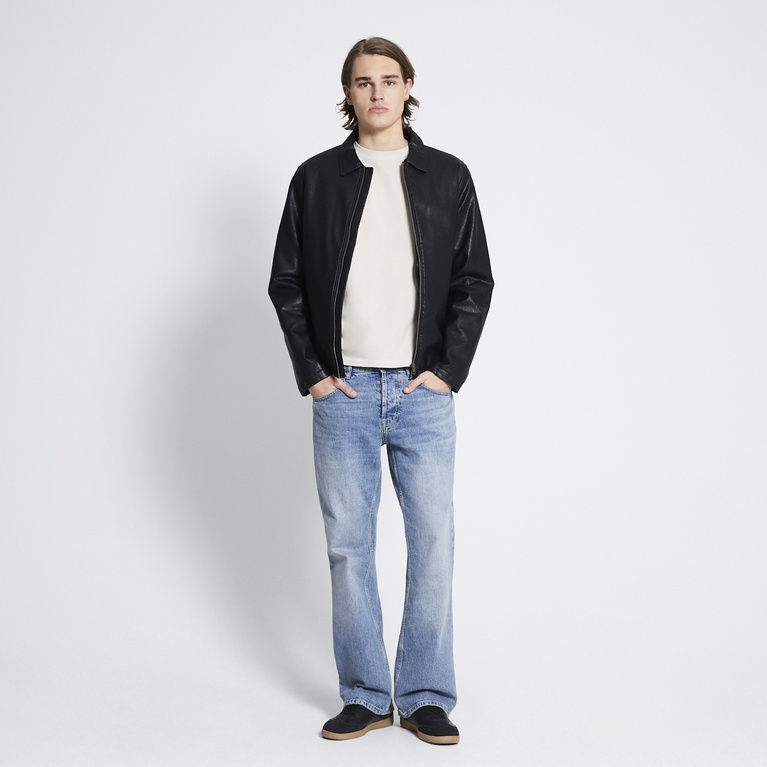 Faux leather jacket "Blank" Black